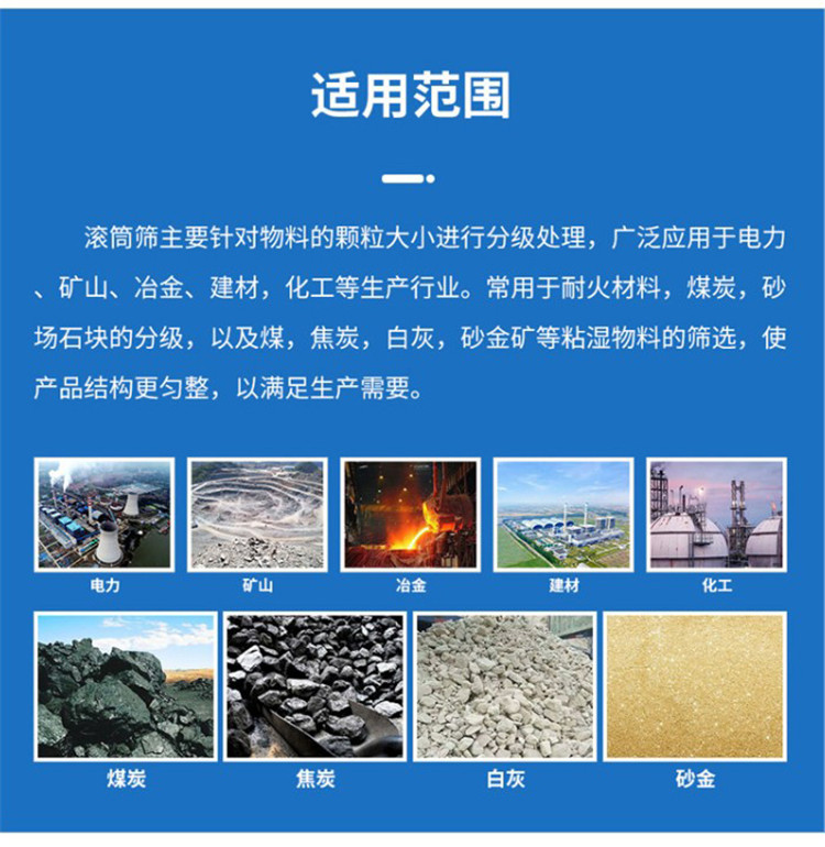 砂石（shí）料（liào）廠用（yòng）滾筒篩
